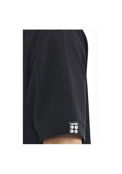 Tommy Life T11er-88179 Erkek Kapüşonlu Kol Etiket Detaylı Oversize T-shirt T11ER-88179-R1534