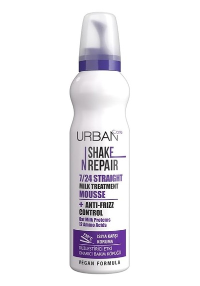 Shake N Repair 7/24 Düzleştirici Etkili Saç Bakım Köpüğü, 150 Mililitre, Vegan