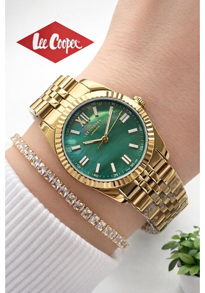Lee Cooper Çelik Kordonlu 3 Atm Suya Dayanıklı 2 Yıl Garantili Kadın Kol Saati Bff.08303.170 Sarı