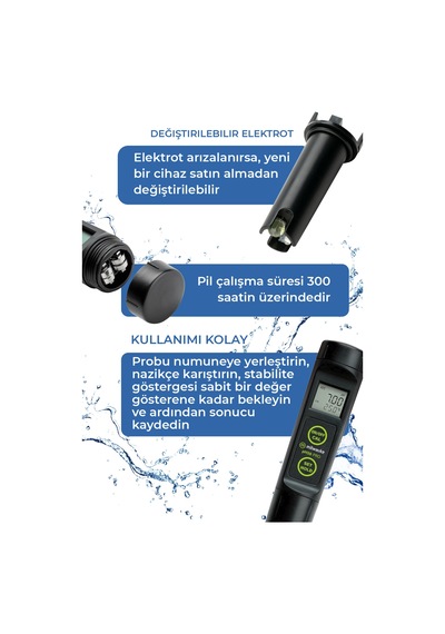 Milwaukee Ph56 Led Çift Ekranlı Ph Ve Sıcaklık Metre Su Geçirmez Dijital Ph Metre