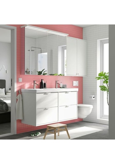 Ikea Havbäck Banyo Duvar Dolabı, Beyaz, 40x15x95 Cm Ikea Havbäck Banyo Duvar Dolabı, Beyaz, 40x15x95 Cm