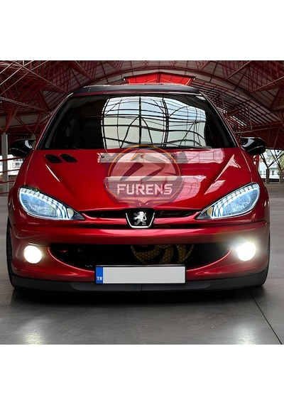 Peugeot 206 206+ 1998-2012 Uyumlu H Lip Esnek Ön Lip 2 Parça Karlık Ön Ek Tampon Altı Dill