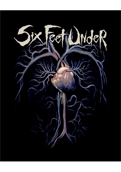 Zepplin Giyim Six Feet Under Heart Büyük Sırt Patch Yama