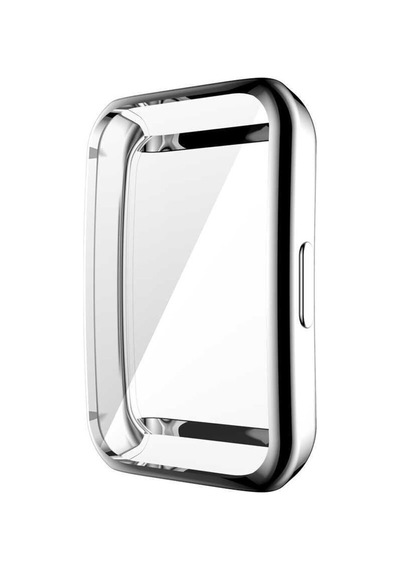 Band 6 Uyumlu Ekran Koruyucu Kasa Koruma 360 Tüm Gövde Tam Korumalı Shockproof Gard Gri
