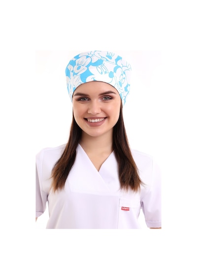 Mavi Mickey Mause Desenli Cerrahi Bone - Doktor Bone-Standart-11003 Mavi Micky Mause