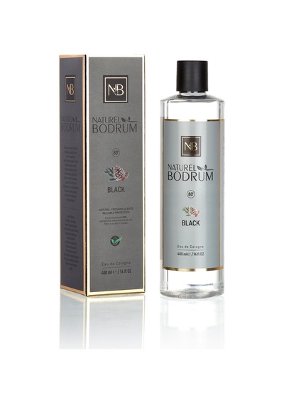 Black Kolonya İkili Set 400 Ml Dökmeli + 60 Ml Sprey Cep Boy %80 Alkollü