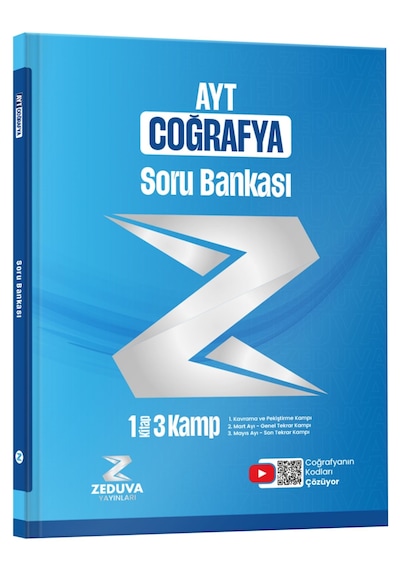Zeduva Yayınları Coğrafyanın Kodları AYT Coğrafya 1 Kitap 3 Kamp Soru Bankası