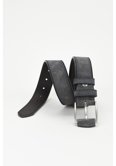 Fossil Hakiki Süet Deri 4 Cm Yarma Spor Kemer Gri Gri