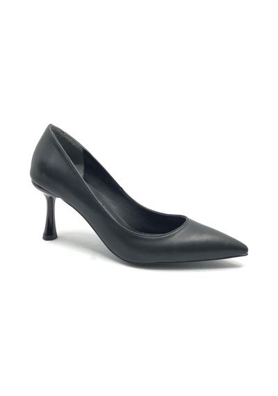 Feles 7 Cm Topuklu Stiletto Kadın Ayakkabı Siyah-cilt
