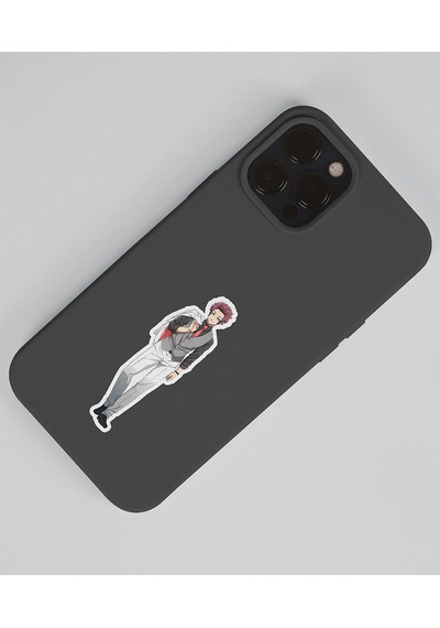 Bluelock-sae İtoshi-parlak Kağıt -2li Sticker Set-telefon Süsleme Blue Lock Beyaz