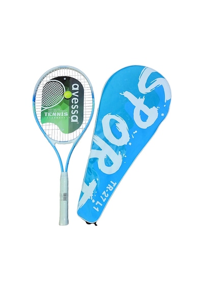 Özel Üretim Tr-127 L1 Blue 27" Tenis Raketi Mavi Antrenman Aleti Açık Hava Kort Ürünü