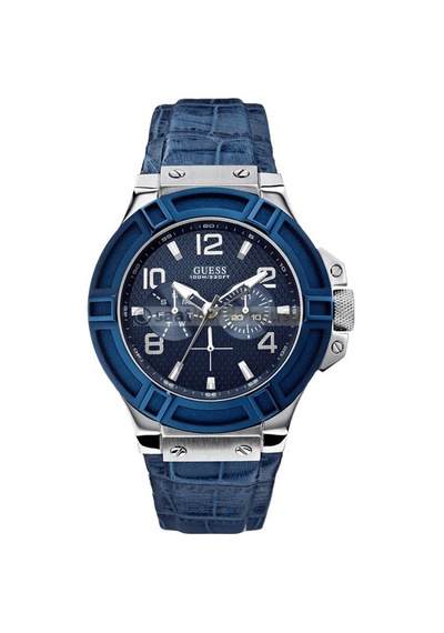 Guess Collection W0040g7 Uyumlu Lacivert Silikon Kordon
