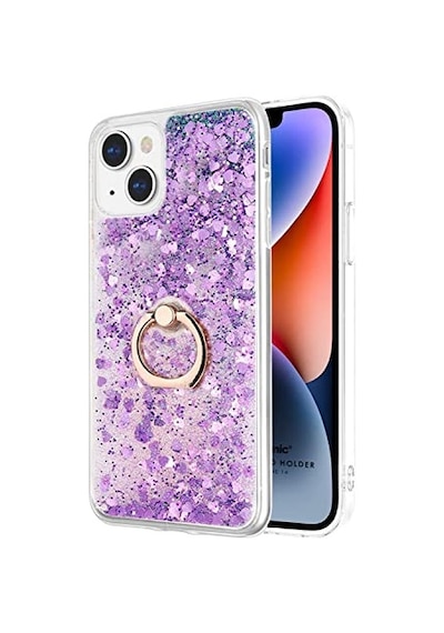 Için Kılıf Glitter Holder Mor 14 İle Uyumlu Kılıf - Mor Diğer