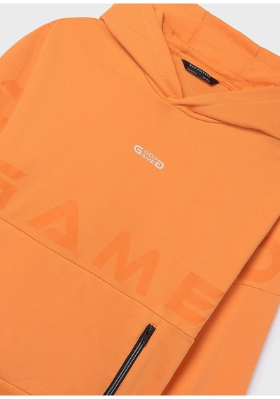 Mayoral Erkek Çocuk Kapşonlu Sweatshirt Turuncu
