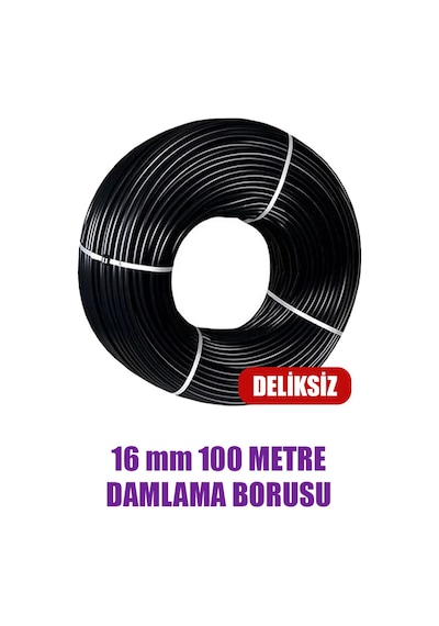 16 Mm Damlama Borusu 100 Metre Deliksiz Damla Sulama Hortumu Sulama Sistemi