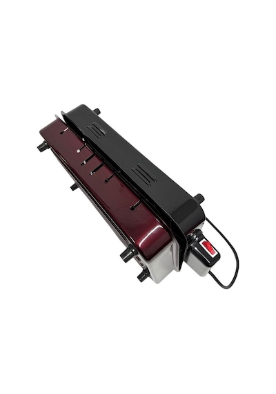 Uğur Elektrikli Izgara Krom Rezistanslı Barbekü Dumansız-kokusuz 1400 Watt Bordo