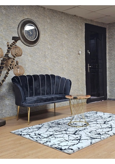 Zafir İkili Papatya Çay Seti Koltuk Gold Sivriltme Ayak, Balkon, Salon, Ofis, Koltuk Takımı, İkili Berjer Füme