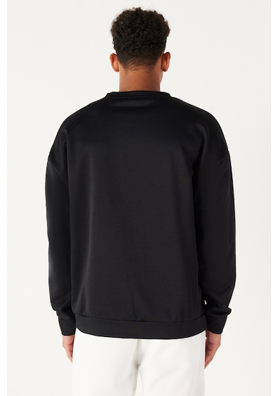 AC&Co / Altınyıldız Classics Erkek Siyah Oversize Fit Bol Kesim Bisiklet Yaka Düz Sweatshirt 4A5221200005SYHL Siyah AC&Co / Altınyıldız Classics Erkek Siyah Oversize Fit Bol Kesim Bisiklet Yaka Düz Sweatshirt 4A5221200005SYHL Siyah