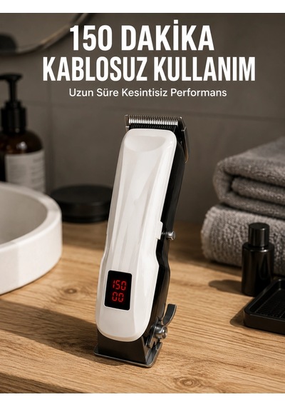 Yeni Nesil Tıraş Makinesi Uzun Şarjlı Paslanmaz Çelik Bıçaklı Yeni Nesil Najmaddin