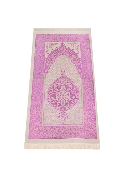 Lüks Açık Renk Osmanlı Tafta Seccade - 0210 - Fuşya Renk
