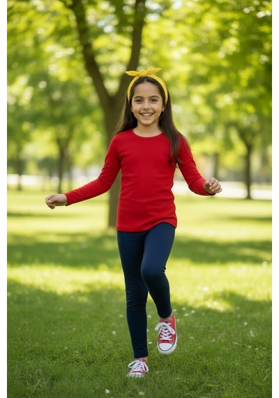 Kiagu Sarı Basic Tsort - Terletmeyen Esnek Kumaş Pamuklu Mevsimlik Sarı Kız Çocuk T-shirt Kırmızı Kiagu Sarı Basic Tsort - Terletmeyen Esnek Kumaş Pamuklu Mevsimlik Sarı Kız Çocuk T-shirt Kırmızı
