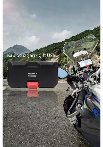 Bmw Motosiklet Uyumlu Kablosuz Hızlı Şarjlı Motosiklet Telefon Tutacağı R1300gs, R1200gs, R1250gs Siyah Bmw Motosiklet Uyumlu Kablosuz Hızlı Şarjlı Motosiklet Telefon Tutacağı R1300gs, R1200gs, R1250gs Siyah