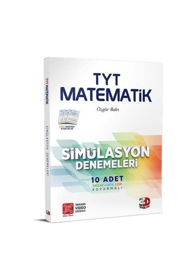 Tyt Matematik 10 Deneme Simülasyon - 3D Yayınları