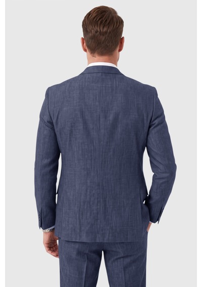 Deepsea Lacivert 3 Parça Slim Fit Yelekli Erkek Takım Elbise Çift Yırtmaçlı Modern Kesim 2601631 Deepsea Lacivert 3 Parça Slim Fit Yelekli Erkek Takım Elbise Çift Yırtmaçlı Modern Kesim 2601631