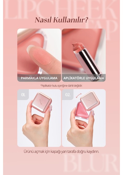 Clıo Essential Lipcheek Tap Blur 03 Mellow Sand