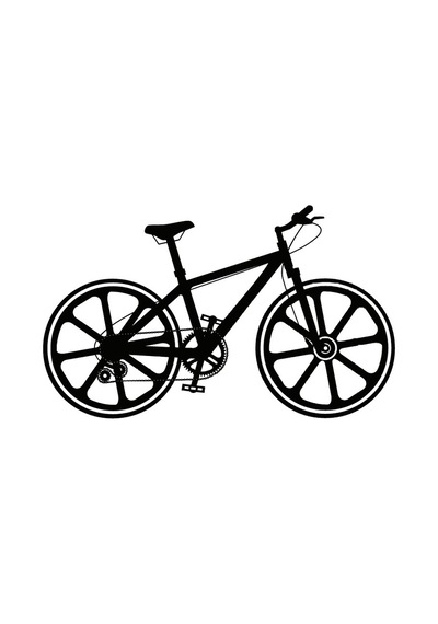Bisiklet Model 5 Oto Sticker 30 X 18 Cm220