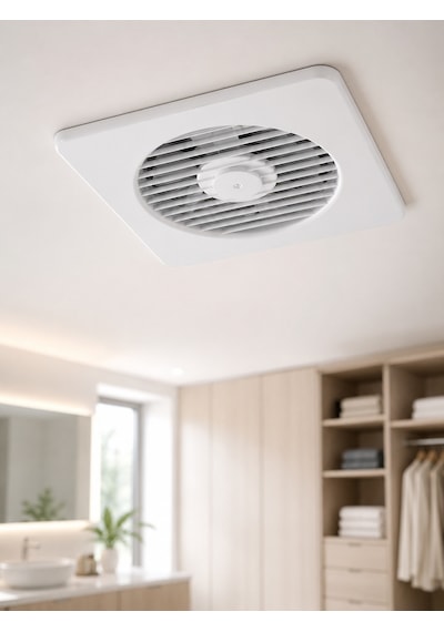 20 W Havalandırma Fanı 150 Mm Bağlantı Çapı 20,8 X 20,8 Cm Dekoratif Aspiratör - Lisinya