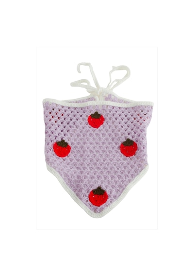 Çilek Örme Bohem Bandana