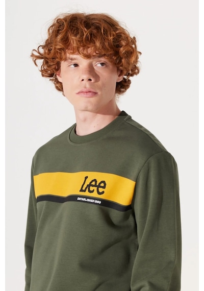 Lee Bisiklet Yaka Regular Fit Haki Erkek Sweatshirt L232501801 001