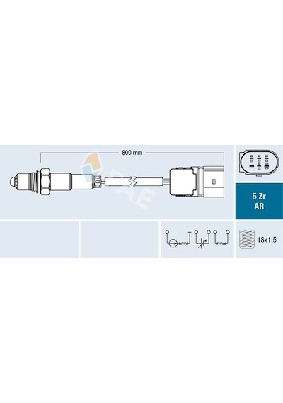 Fae 75022 Oksijen Sensörü Bmw E87 E90 E46 E63 E65 E66 E66 11787530736