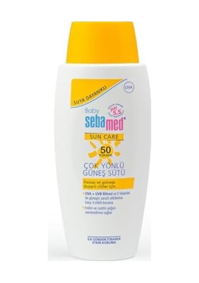 Uva - Uvb Filtresi Ve E Vitamini Etkili Çok Yönlü Koruyucu Çocuk Güneş Sütü 50 Spf 100 Ml