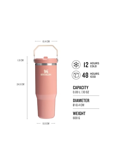Stanley The Iceflow Flip Straw Tumbler Pipetli Termos Bardak 0,89 Lt Kiremit Sienna 1200185009099 Diğer