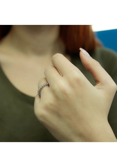 Lova 0,63 Karat Pırlanta Yarımtur Yüzük - 1010083