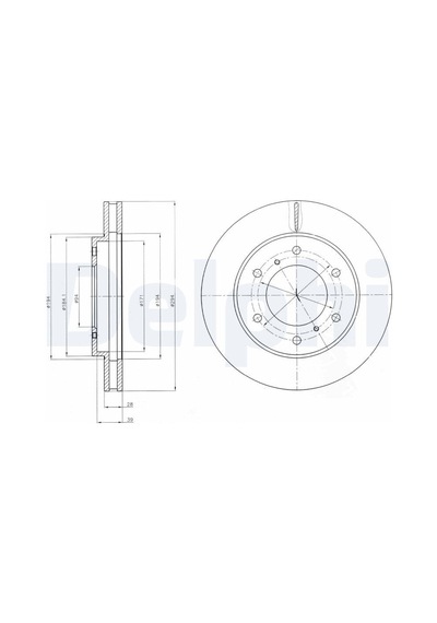 Fren Disk - Fiat Fullback - Delphı-bg4257