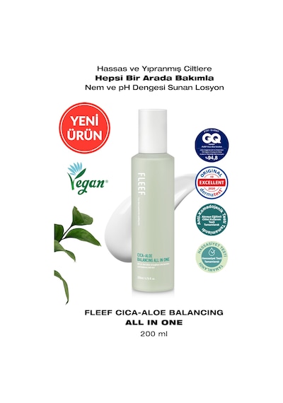 Hassas Ciltlere Nem Ve Ph Dengesi Sunan Losyon Dashu Fleef Cica-aloe Balancing All İn One