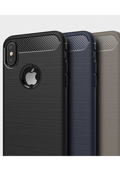 Apple Uyumlu iPhone X Kılıf Zore Room Silikon Kapak Lacivert