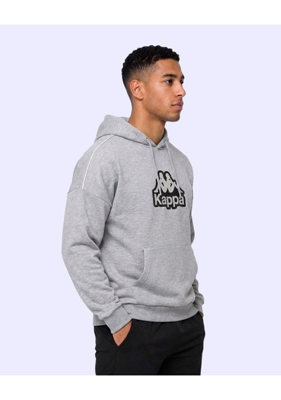 Kappa Logo İrente Tur Erkek Gri Regular Hoodie