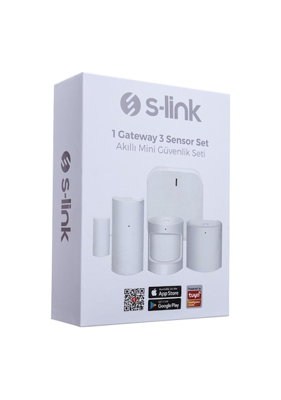 S-Link Sl-Zs01 Zigbee Sensör Seti 1Gateway Ve 3 Parça Sensör - 34
