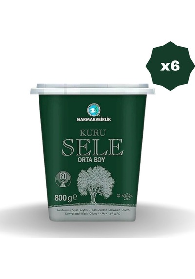 Marmarabi Rli K Zeyti N 381-410 Lüks Kuru Sele Pet 800 Gr- 6 Adet