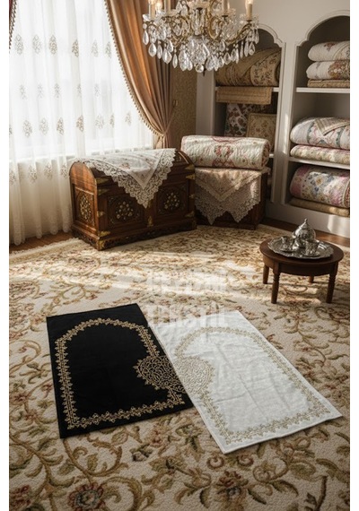 Northcity Kalpli Eşli Çift / Gelin Damat Bohçası Çeyizlik Seccade Eko 2li
