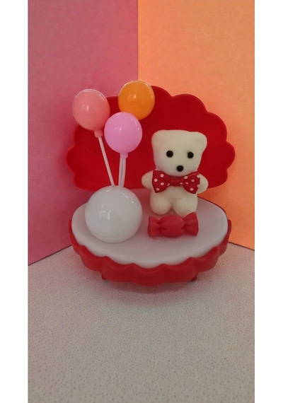 Sevgililer Gününe Özel Sevgili Balonlu Fanus Işıklı Pilli Hediyelik Dogum Günü Boyut:12cm 12cm