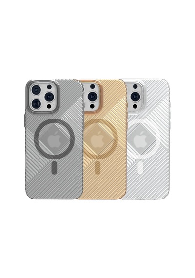 Joko Apple iPhone Uyumlu 16 Pro Stella Pc Sert Magsafe Kılıf - Gold Altın