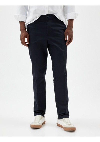 Koton Chino Pantolon Slim Fit Cep Detaylı Pamuklu Lacivert 5wam40037hw Lacivert
