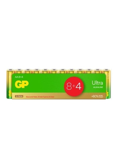 12'li Ultra Alkalin Aa Kalem Pil, Uzun Süreli