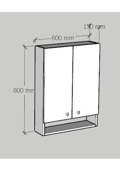 Emkawood Cabi Banyo Dolabı Beyaz