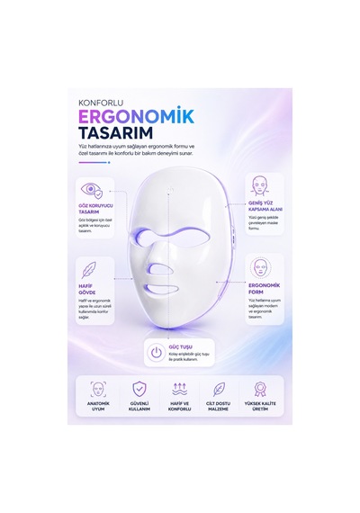 Robeve Auhma Ahb-08 Led Yüz Bakım Maskesi - 7 Renk Led Işık Teknolojisi, Kablosuz Kullanım, 400mah Şarjlı Batarya, Entegre Zamanlayıcı, Evde Profesyonel Cilt Bakım Cihazı, Led Skin Care Face Mask Robeve Auhma Ahb-08 Led Yüz Bakım Maskesi - 7 Renk Led Işık Teknolojisi, Kablosuz Kullanım, 400mah Şarjlı Batarya, Entegre Zamanlayıcı, Evde Profesyonel Cilt Bakım Cihazı, Led Skin Care Face Mask